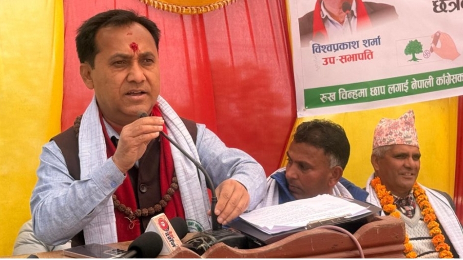 शीर्ष नेताकै सम्पत्ति छानबिन गरेर सुशासन सुरु गछौँ : विश्वप्रकाश शर्मा